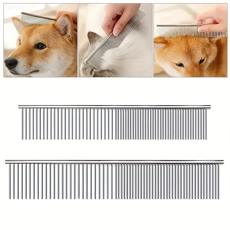 Pet Double Sided Comb Stainless Steel Teeth Cat Comb