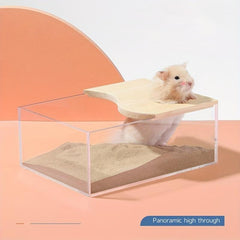Acrylic Hamster Bathroom Toilet for Small Animals