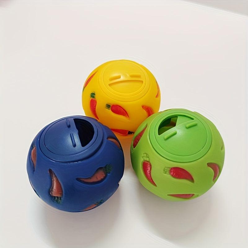 Small Pet Food Leaking Ball Slow Feeder Puppy Rabbit Toy Hamster Feeder