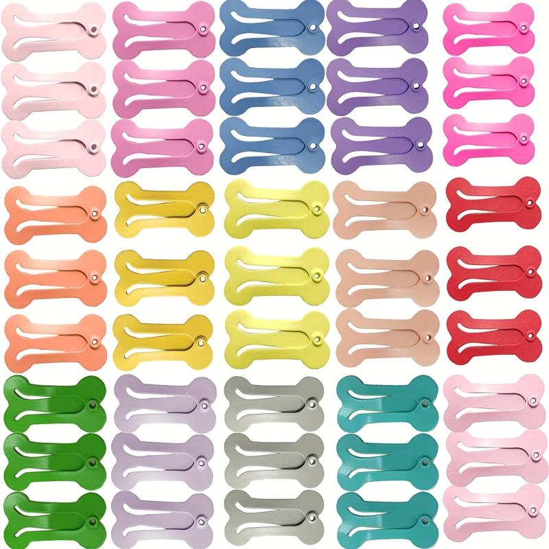 6pcs Stylish Pet Hair Clips for Dogs and Cats - Colorful Hair Accessories