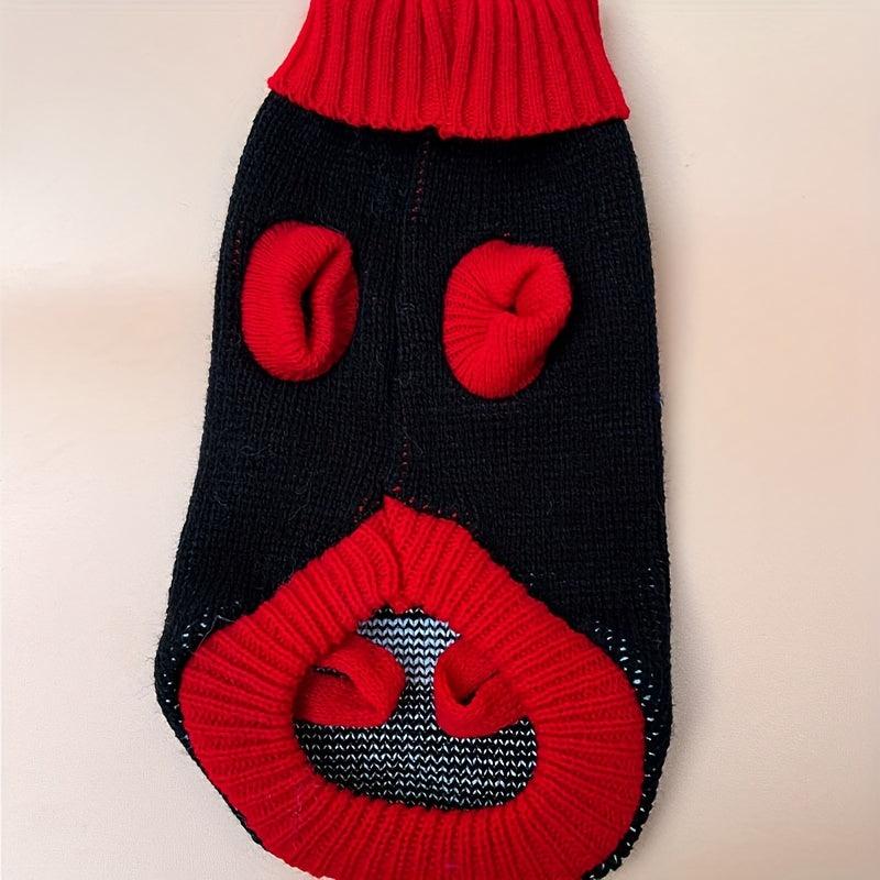 1pc Pawprint Graphic Pet Sweater for Winter