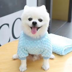Warm Dog Sweater Puppy Clothes For Autumn And Winter Pet Fleece Apparel