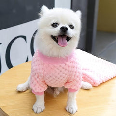 Warm Dog Sweater Puppy Clothes For Autumn And Winter Pet Fleece Apparel
