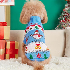 Pet Christmas Costume Snowman Dog Sweater Small Dogs Clothes