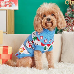 Pet Christmas Costume Snowman Dog Sweater Small Dogs Clothes