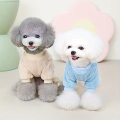 Soft Warm Dog Jumpsuit Plush Thickened Pet Clothes For Autumn And Winter