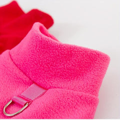 Plush Warm Dog Dress Red Pet Clothes Comfortable Cozy Dog Skirt