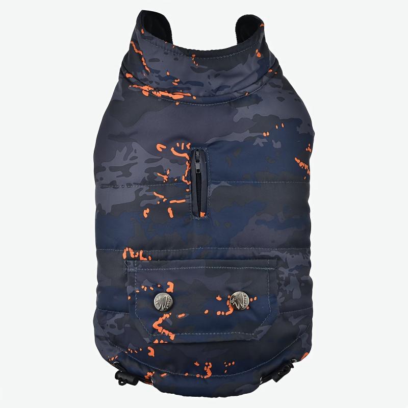 Camouflage Dog Winter Jacket Coldproof Pet Clothes with Pocket for Small Dogs