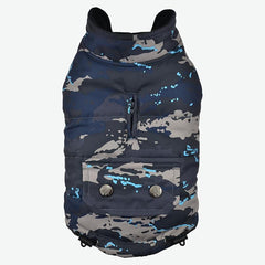 Camouflage Dog Winter Jacket Coldproof Pet Clothes with Pocket for Small Dogs