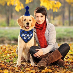 Pet Birthday Bandana & Party Hat Set
