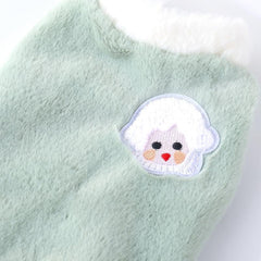 Cozy Sheep Pattern Pet Sweater for Small and Medium Pets