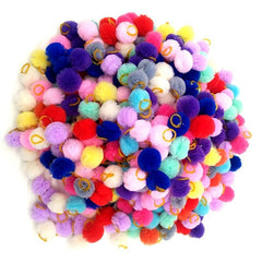 20 pcs Colorful Dog Ball Hair Rubber Bands for Pets Styling