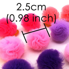 20 pcs Colorful Dog Ball Hair Rubber Bands for Pets Styling