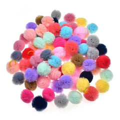 20 pcs Colorful Dog Ball Hair Rubber Bands for Pets Styling