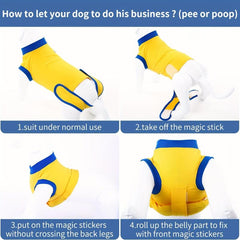 Recovery Suit Dogs Cats After Surgery Abdominal Wounds Bandages
