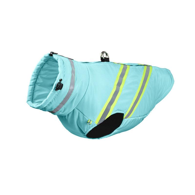 Warm Dog Padded Coat Windproof Reflective Dog Jacket Pet Clothes