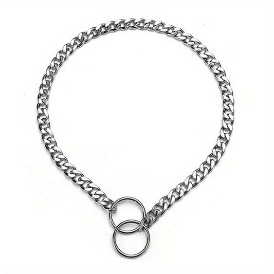Stainless Steel Dog Collar for Training & Walking - Puppy