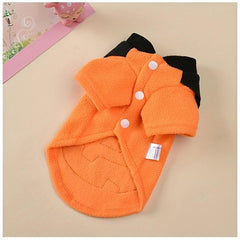 Funny Pumpkin Dog Costume for Halloween Party