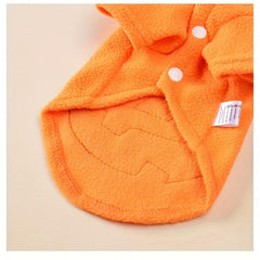 Funny Pumpkin Dog Costume for Halloween Party