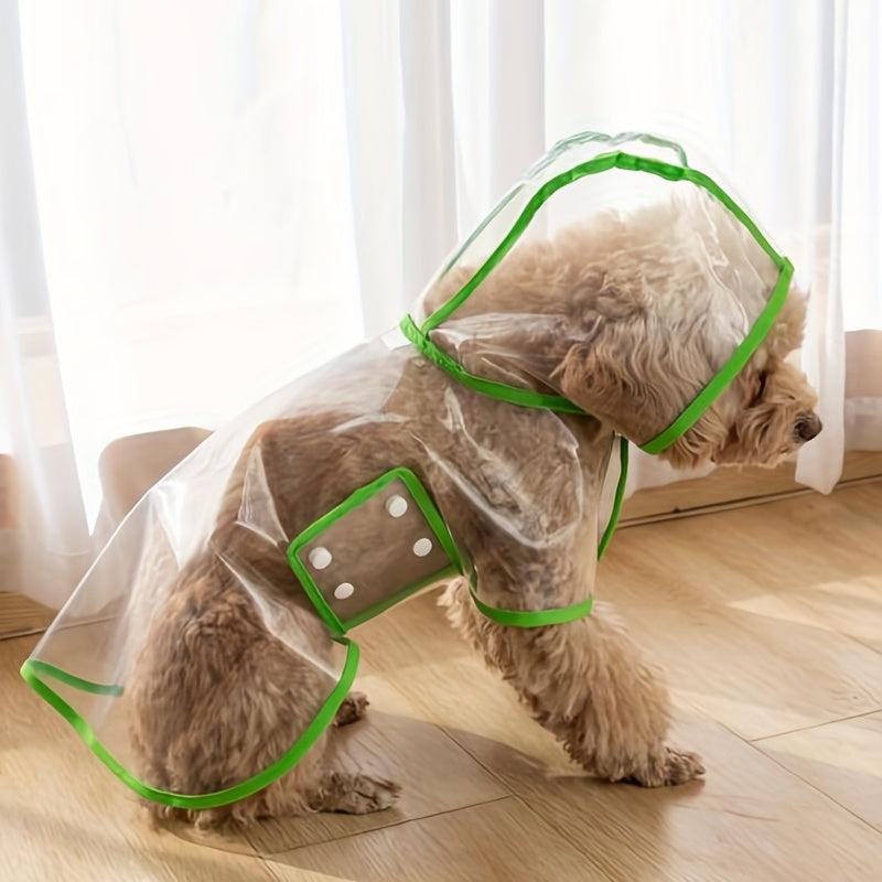 Pet Raincoat Waterproof Dog Hooded Jacket