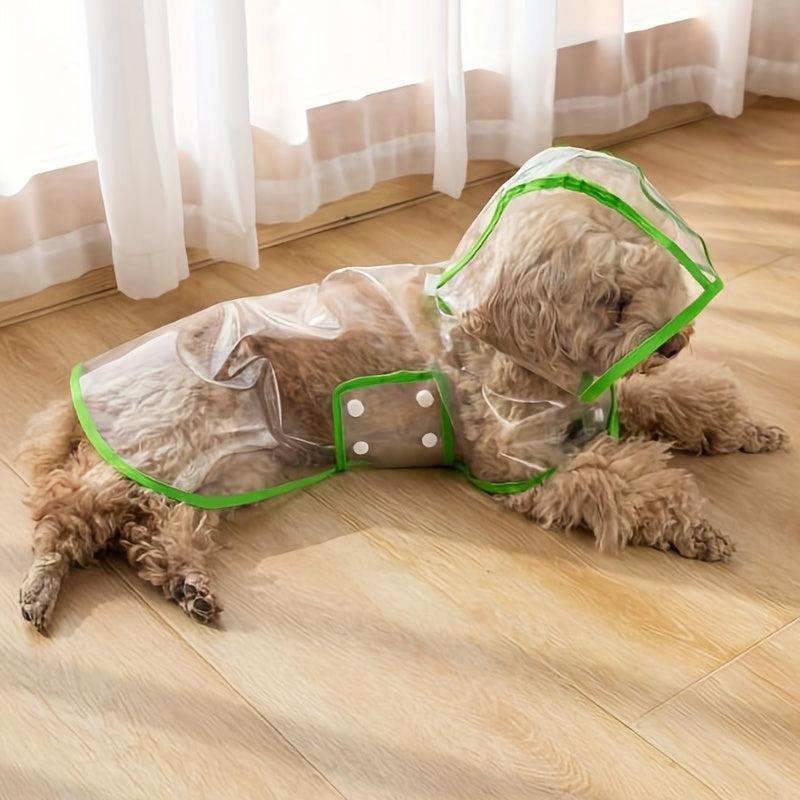 Pet Raincoat Waterproof Dog Hooded Jacket