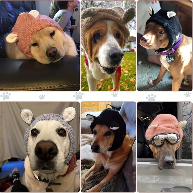Dog Ear Muffs Noise Protection Winter Hat