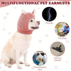 Dog Ear Muffs Noise Protection Winter Hat