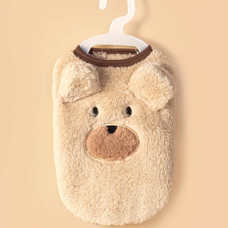 Fuzzy Pet Bear Vest for Winter Dog Clothes