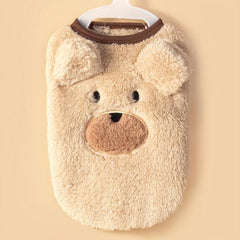 Fuzzy Pet Bear Vest for Winter Dog Clothes