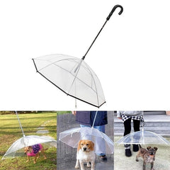 Dog Umbrella with Leash for Rainy Days