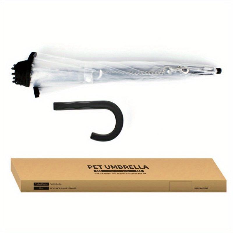 Dog Umbrella with Leash for Rainy Days