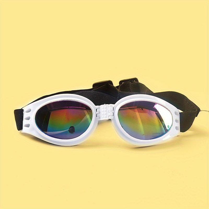 Foldable Dog Sunglasses Stylish Look Adjustable Head Strap