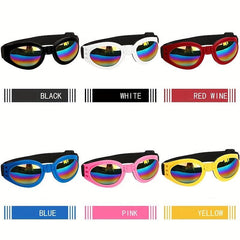 Foldable Dog Sunglasses Stylish Look Adjustable Head Strap
