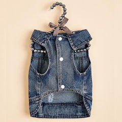 Stylish Denim Dog Vest for Everyday Wear and Outdoor Activities