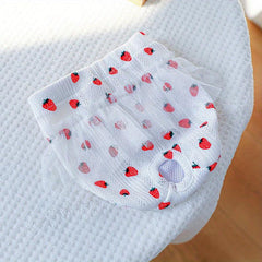 Cute Flower Print Pet Sanitary Pants for Female Dogs