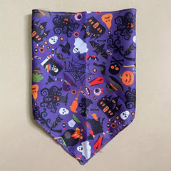 Pet Halloween Pumpkin Ghost Candy Corn Bones Dog Bandanas