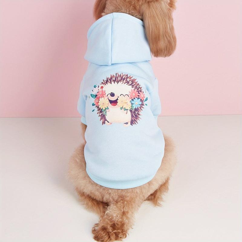 Warm and Cozy Hedgehog Pet Hoodie for Autumn and Winter