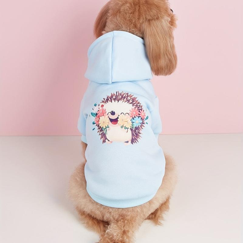 Warm and Cozy Hedgehog Pet Hoodie for Autumn and Winter