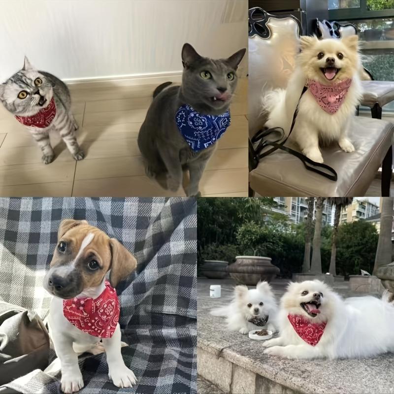 Floral Dog Kerchief Scarf for Dogs and Cats