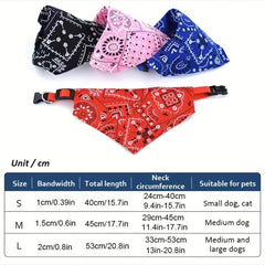 Floral Dog Kerchief Scarf for Dogs and Cats