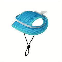Adjustable Pet Hat for Sun Protection with Bow Decor