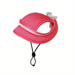 Adjustable Pet Hat for Sun Protection with Bow Decor