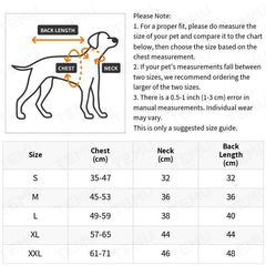 Pet Warm Clothes Windproof Dog Jacket Padded Sweater Coat For Dogs