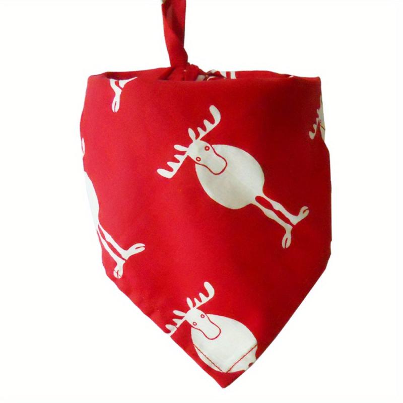Christmas Halloween Pet Triangle Scarf for Festive Party