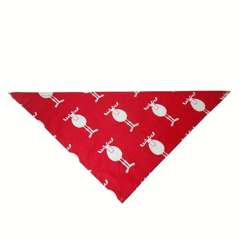 Christmas Halloween Pet Triangle Scarf for Festive Party