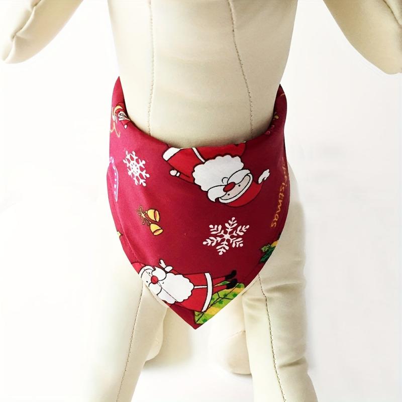 Christmas Halloween Pet Triangle Scarf for Festive Party