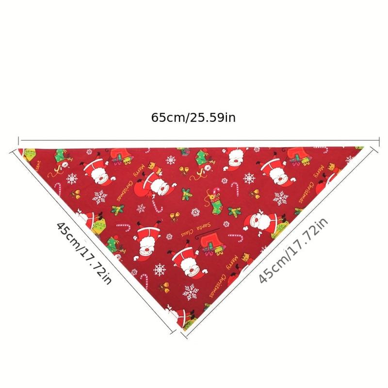 Christmas Halloween Pet Triangle Scarf for Festive Party