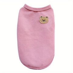 Breathable Round Neck Pet Cat Dog T shirt For Spring Summer