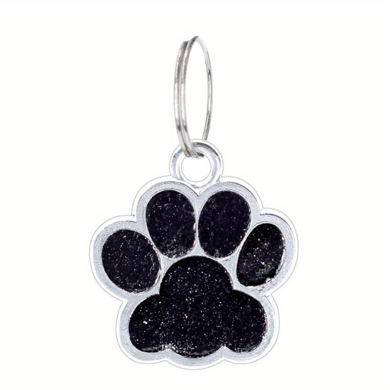 Paw Print Pendant for Small Dogs Zinc Alloy Footprint Dog Tag