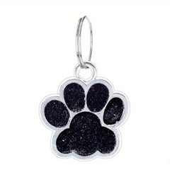 Paw Print Pendant for Small Dogs Zinc Alloy Footprint Dog Tag